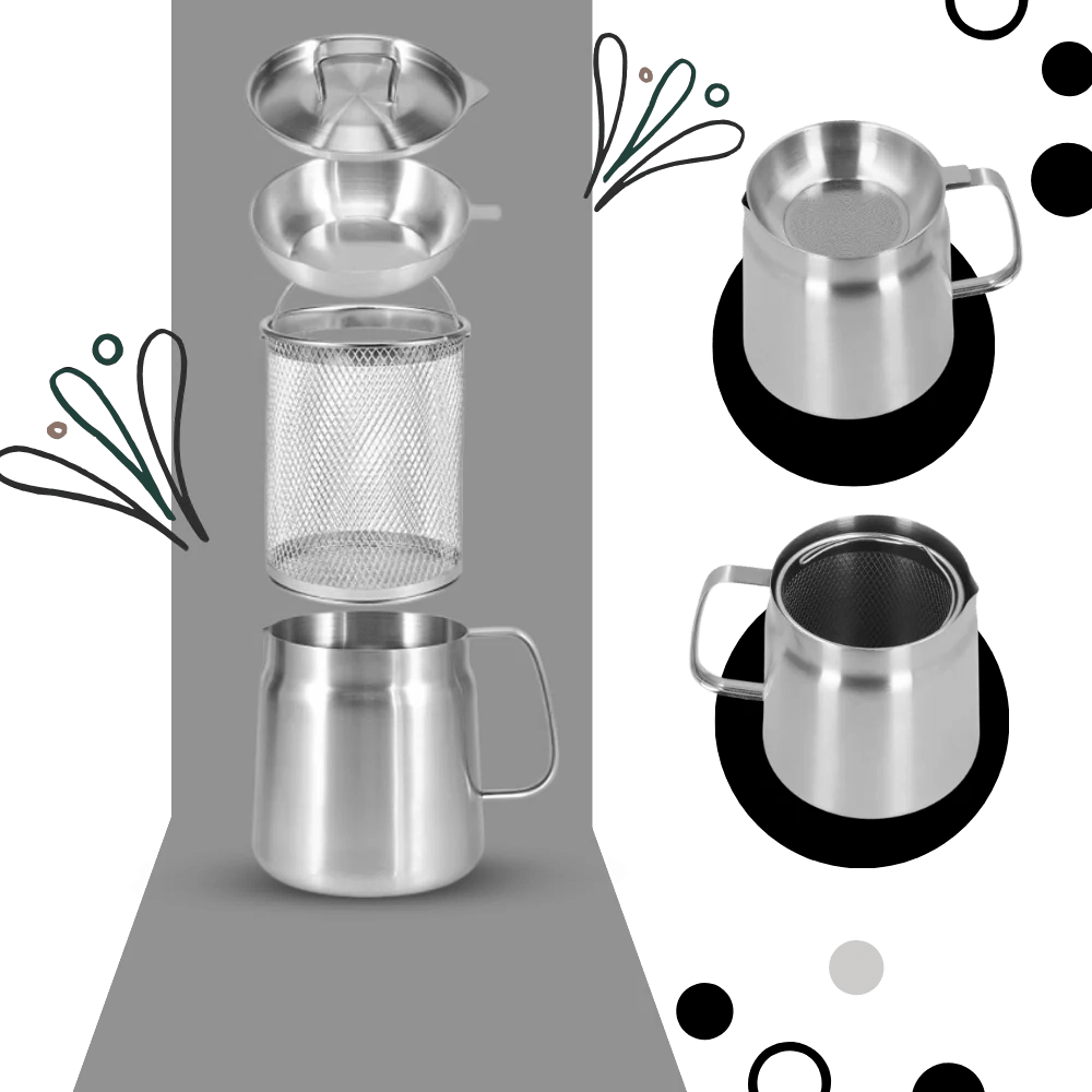 2-in-1 Stainless Steel Deep Frying Pot - TRENDVYO
