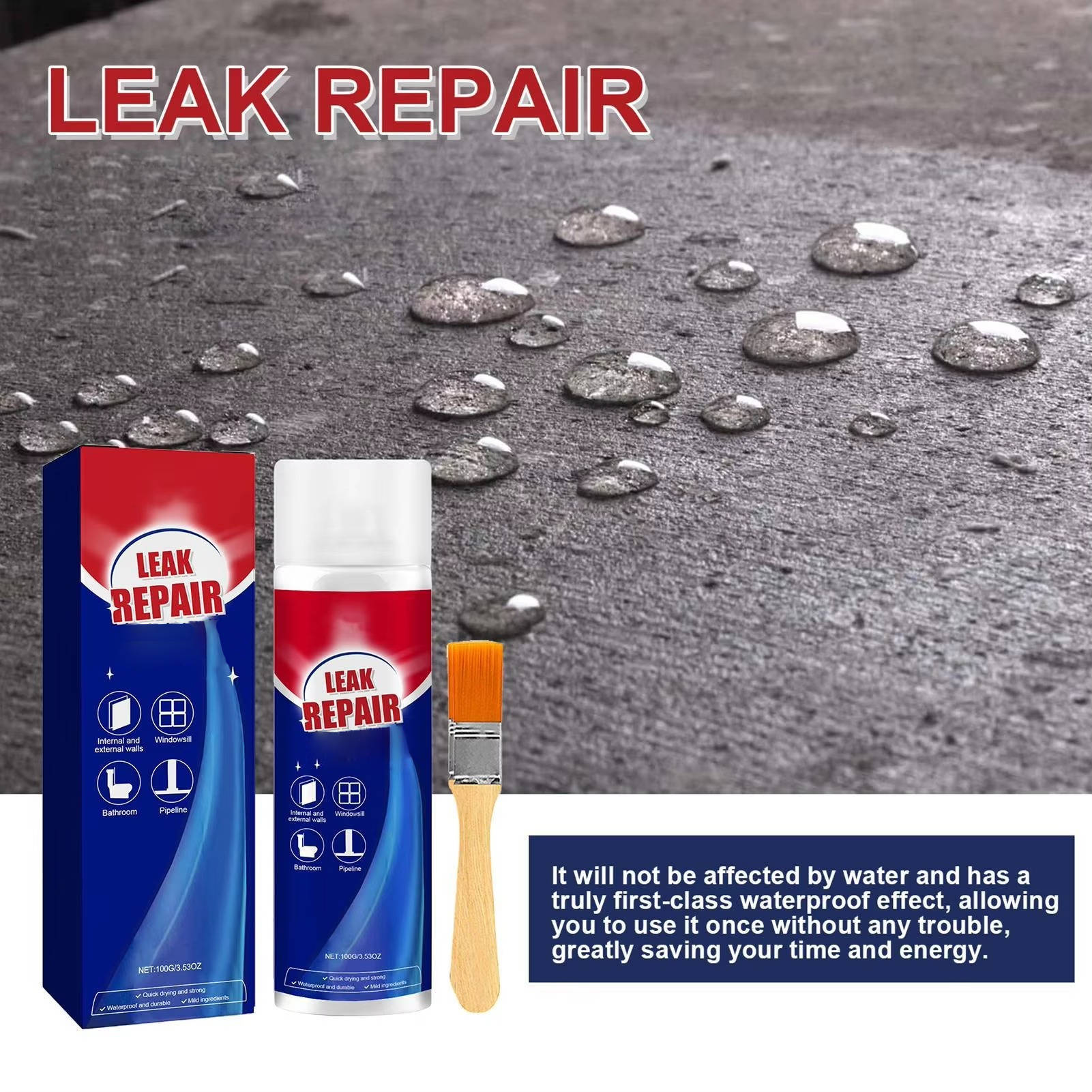 2 Set Leak Repair Waterproof Sealant Spray All Purpose - TRENDVYO