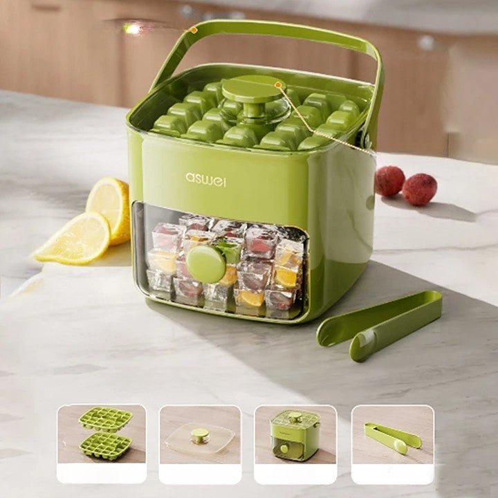 2-Stage Push In Ice Cube Tray - TRENDVYO