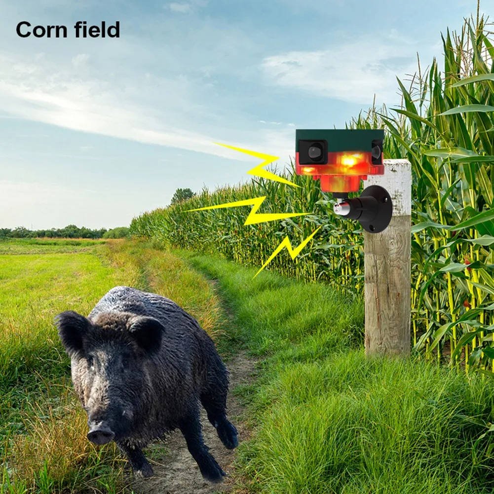 360 Degree Solar Repeller For Pigeon Bird Wild Boar Rabbit Deer - TRENDVYO