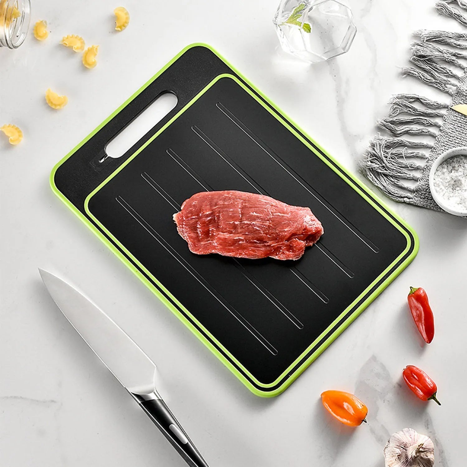 4-in-1 Cutting Board & Thaw Defrosting Tray - TRENDVYO