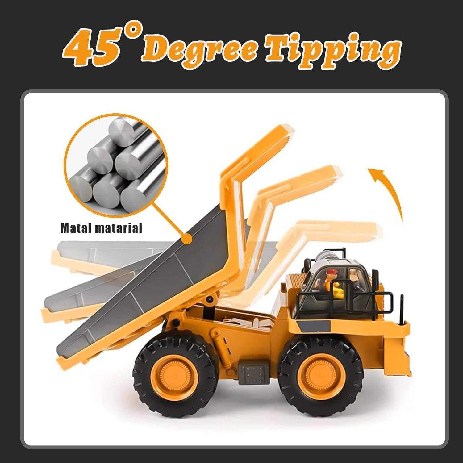 4WD Remote Control Excavator Bulldozer Dump - TRENDVYO