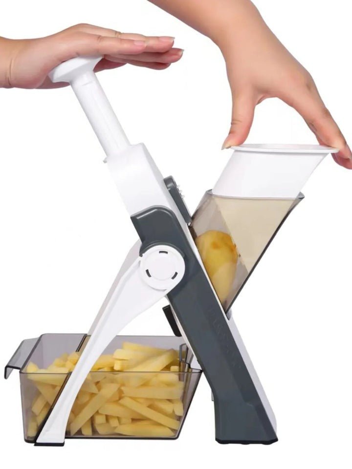 5-in-1 Vegetable Slicer with Collecting Tray - TRENDVYO