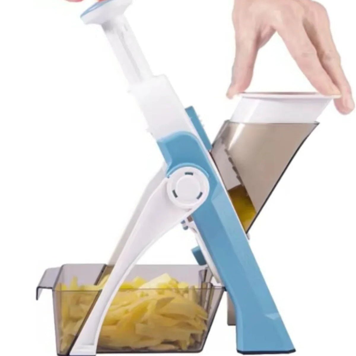 5-in-1 Vegetable Slicer with Collecting Tray - TRENDVYO