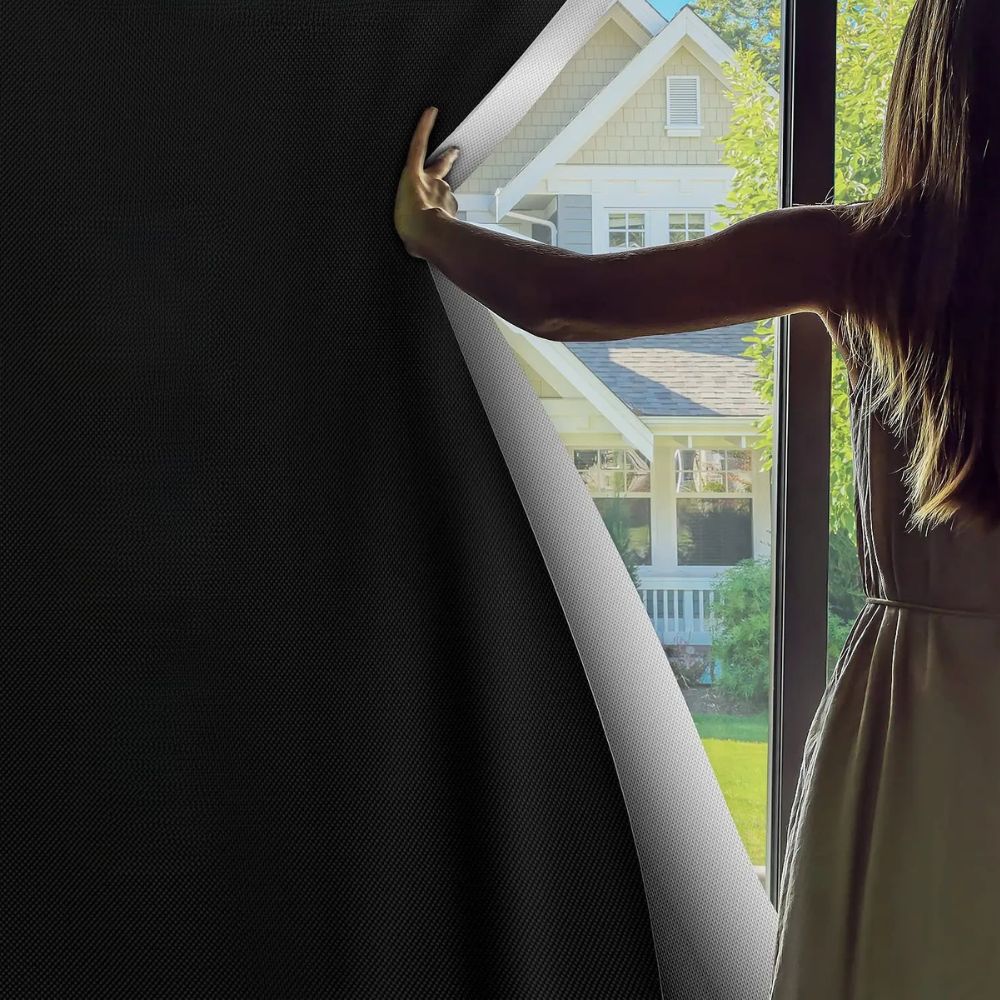 Adhesive Blackout Sun Blocking Window Cover Shade - TRENDVYO