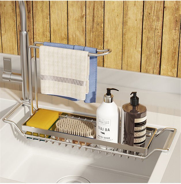 Adjustable Storage Shelf For The Sink - TRENDVYO