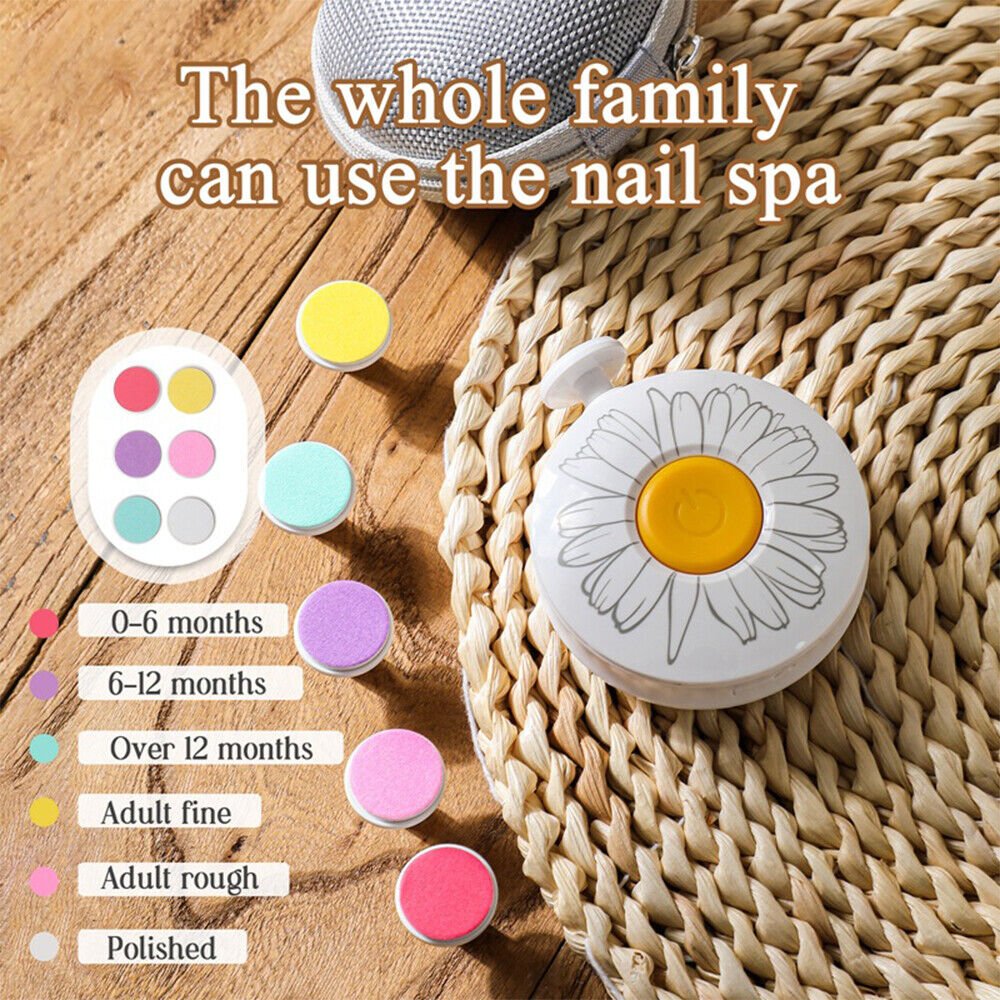 Baby Nail Trimmer with 6 Grinding Heads - TRENDVYO