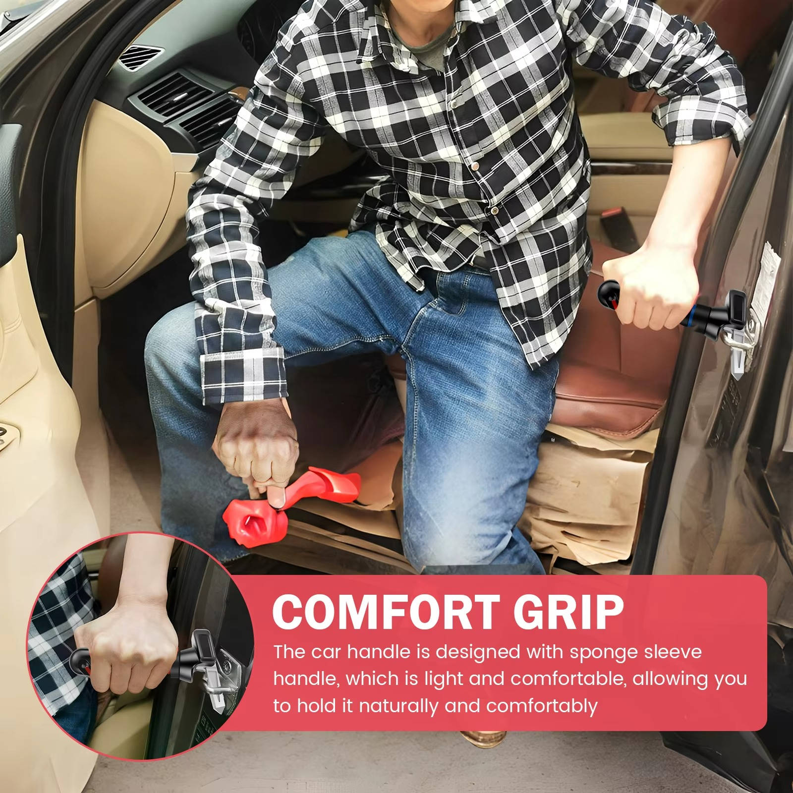 Car Assist Handle for Elderly- 2 Pack - TRENDVYO