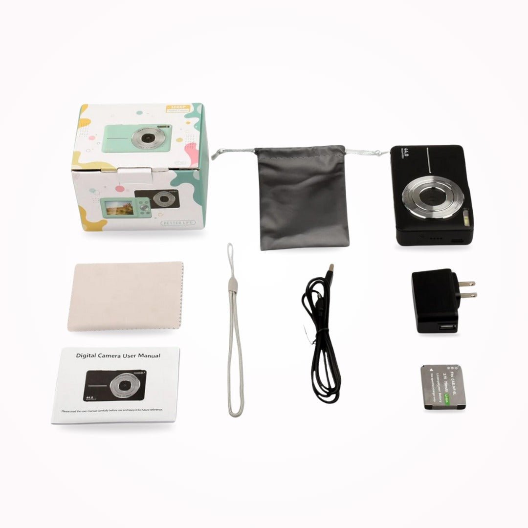Compact Digital Camera with Retro Design - TRENDVYO