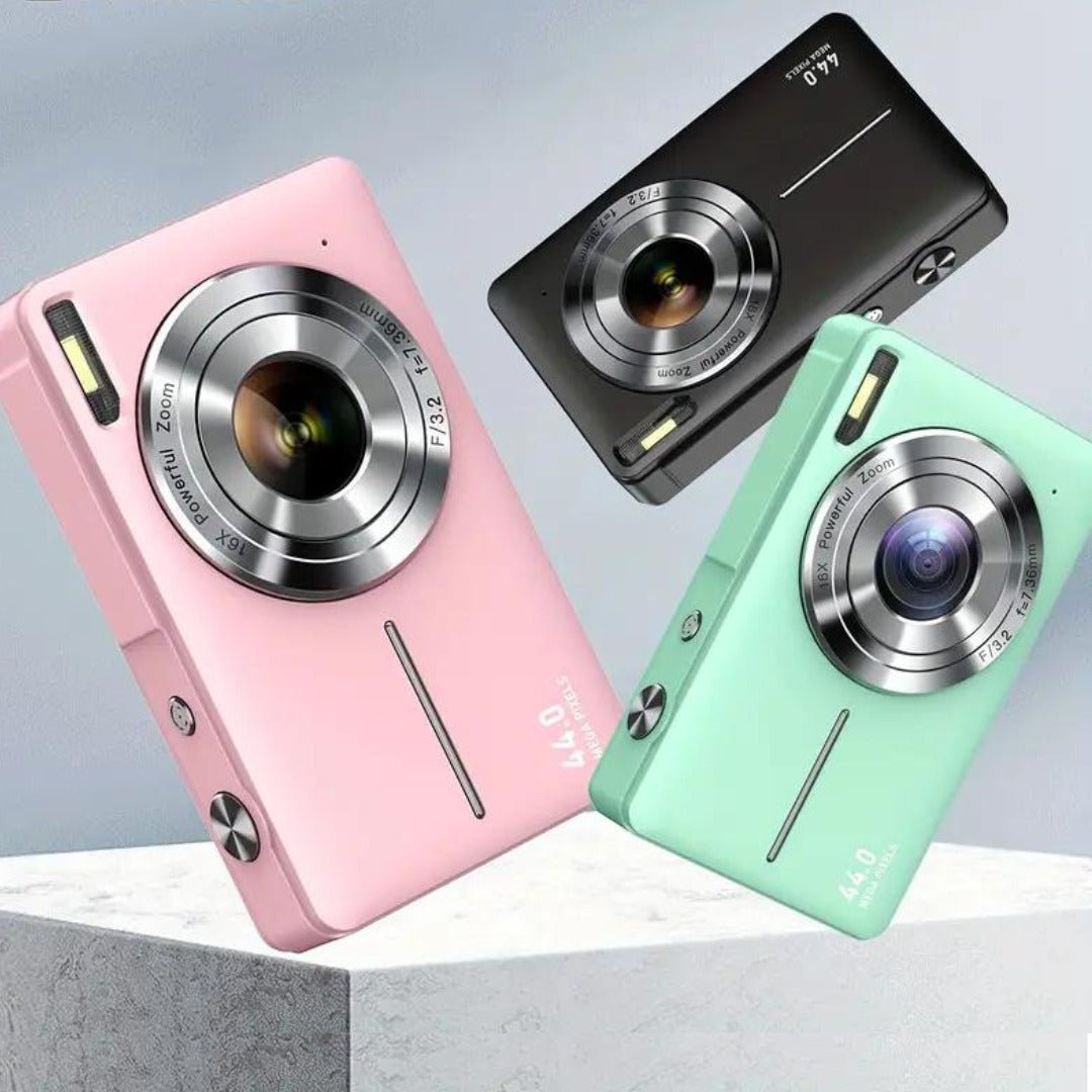 Compact Digital Camera with Retro Design - TRENDVYO
