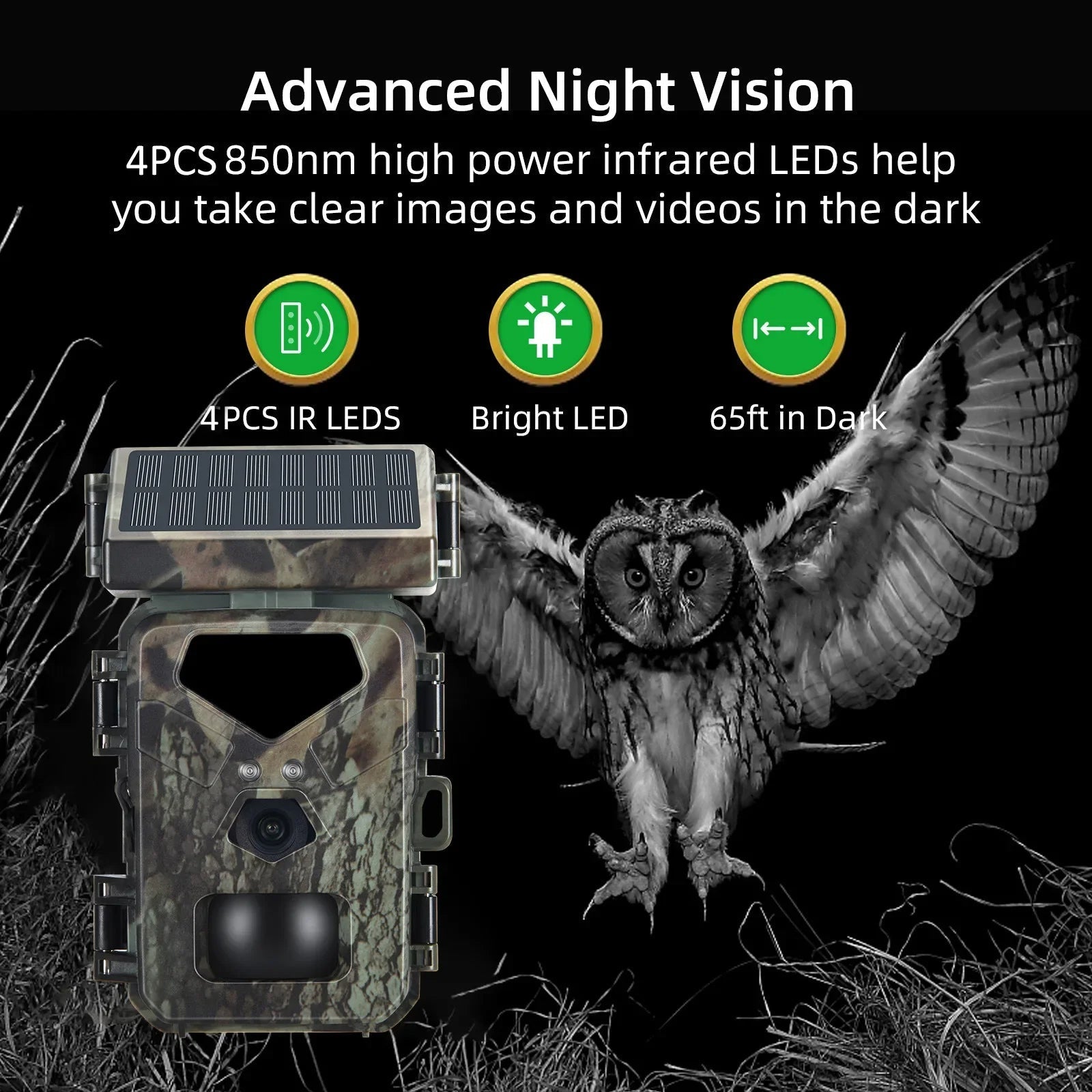 Compact Solar Powered Trail Camera - TRENDVYO