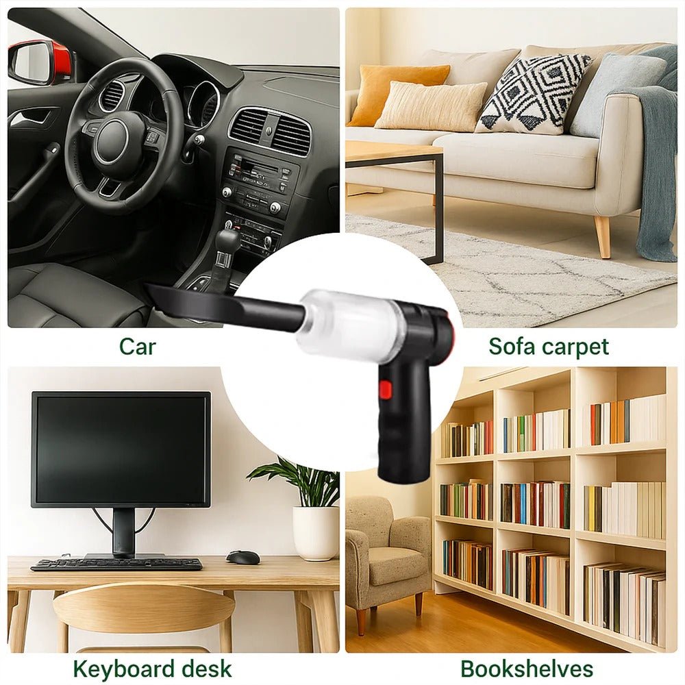 Cordless Car Vacuum Cleaner – 95000Pa Suction, Lightweight & Powerful Handheld - TRENDVYO