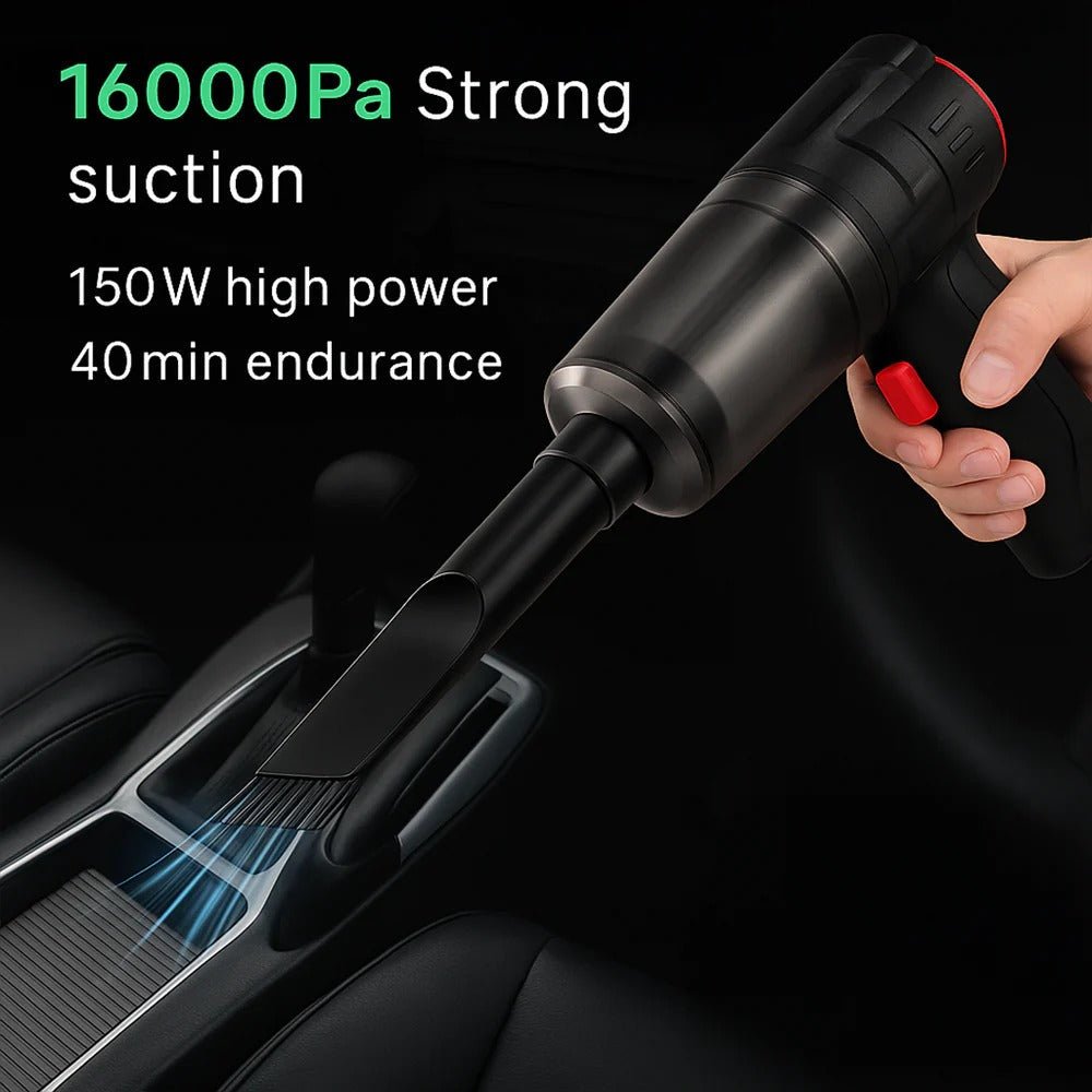Cordless Car Vacuum Cleaner – 95000Pa Suction, Lightweight & Powerful Handheld - TRENDVYO