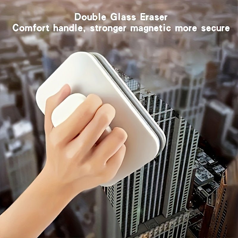 Double-sided magnetic window squeegee for double glazing - TRENDVYO