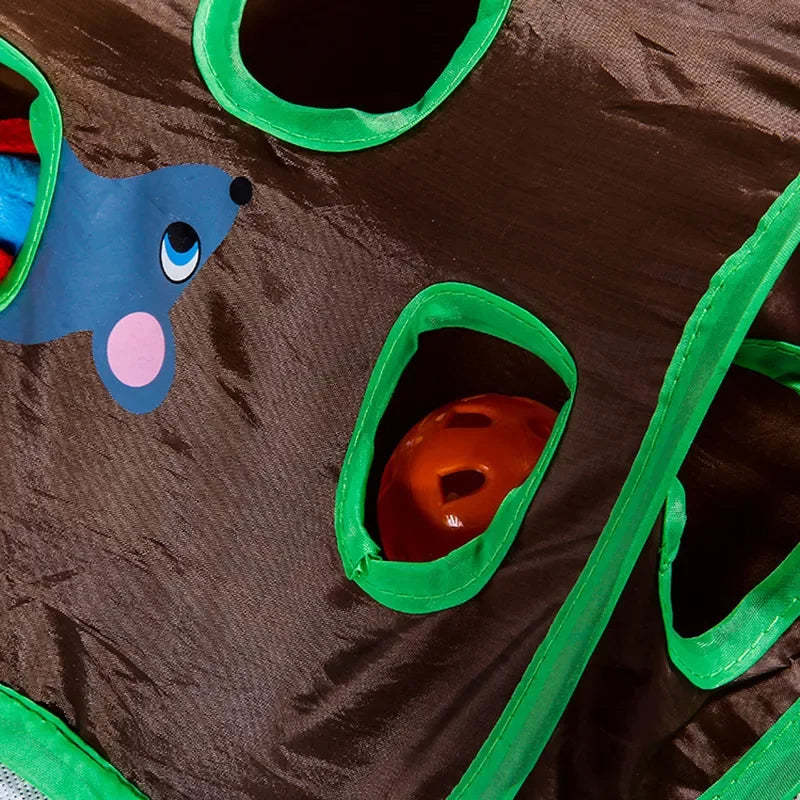 9-Loch Tunnel Katze Maus Spiel