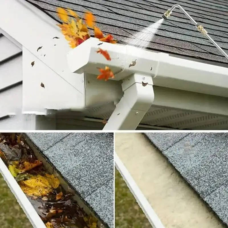 4000 PSI Telescoping High-Pressure Power Washer Extension Wands for Gutter & Roof Drainage & Wall Cleaning