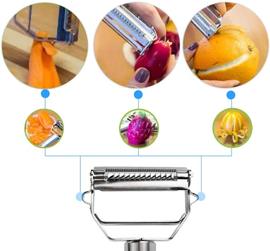 Dual-Blade Peeler for Slicing - TRENDVYO
