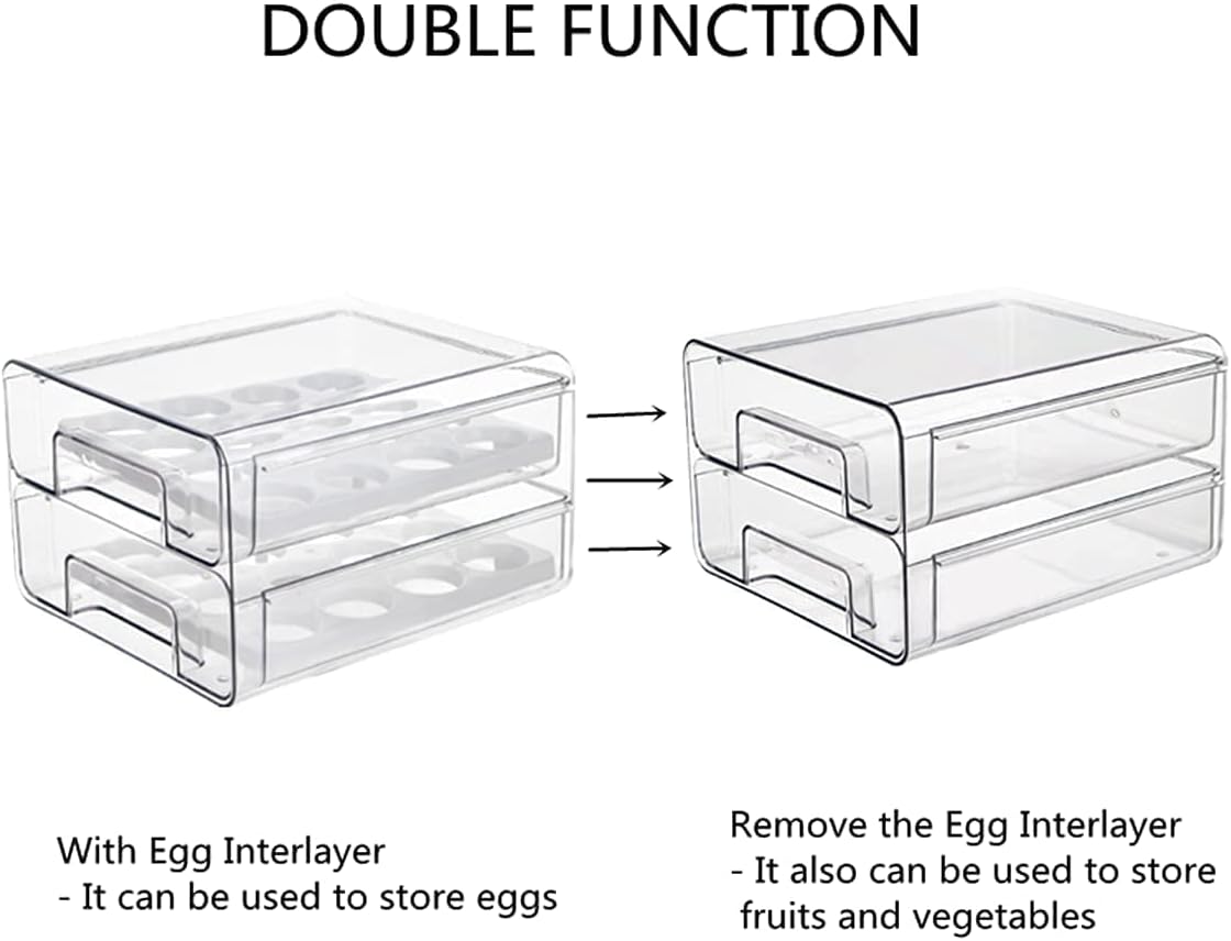 Egg Container Holder For Fridge - TRENDVYO