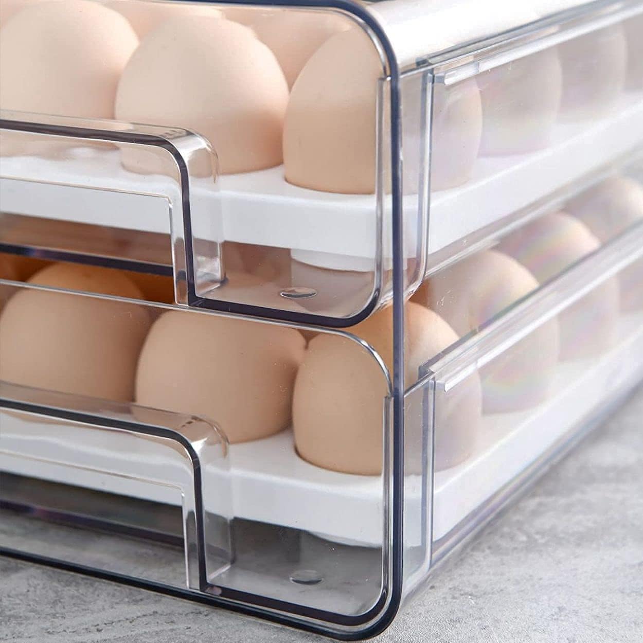 Egg Container Holder For Fridge - TRENDVYO