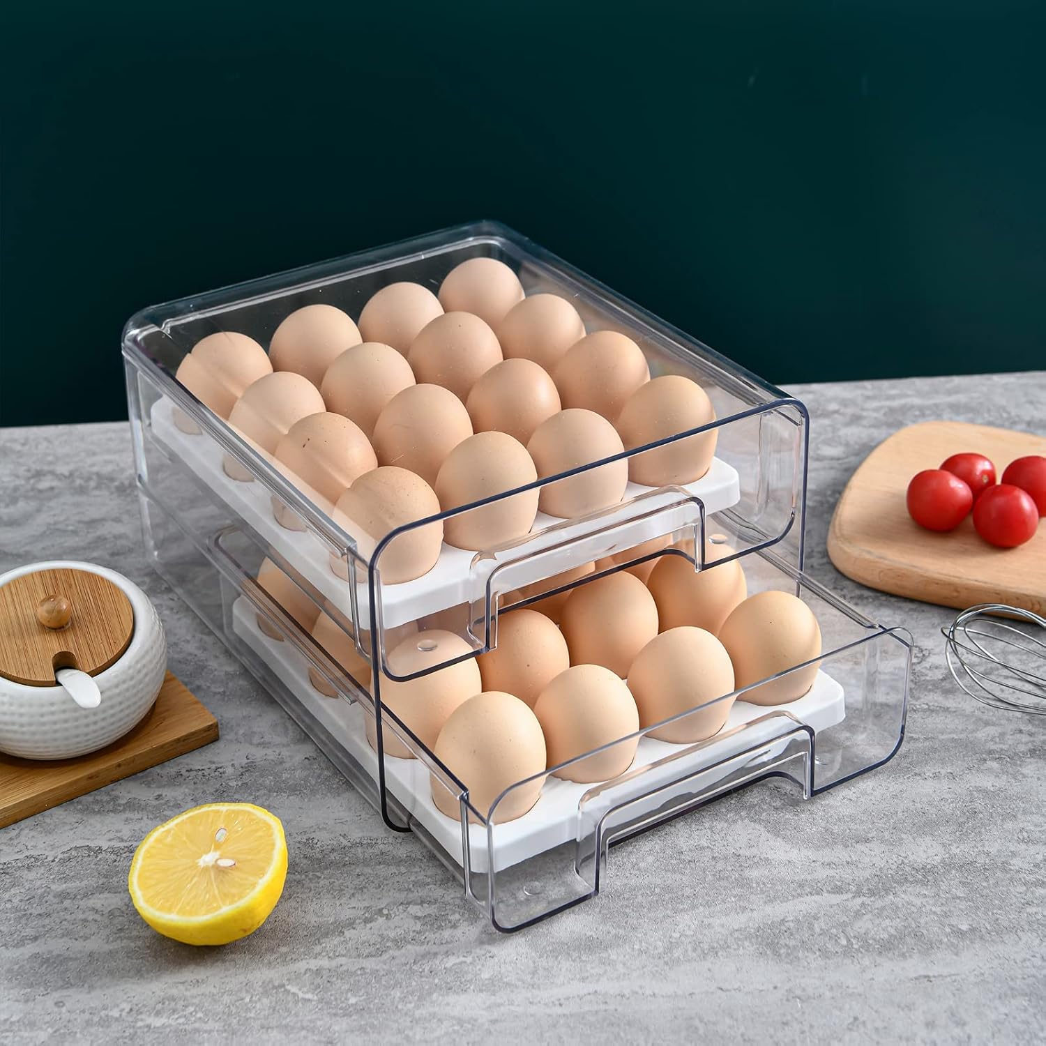 Egg Container Holder For Fridge - TRENDVYO