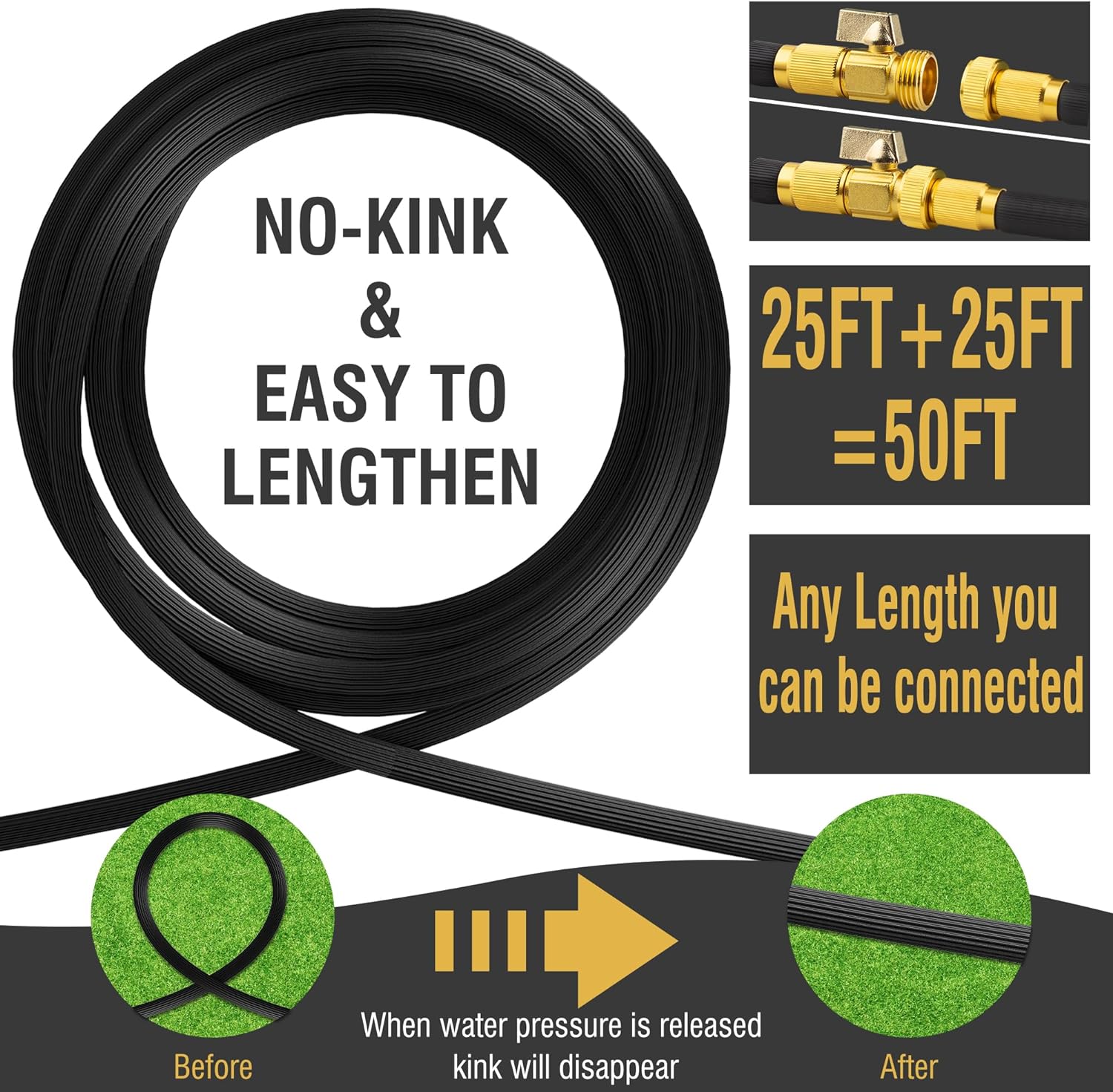 Expandable Garden Hose With 10 Functions Spray Nozzle - TRENDVYO