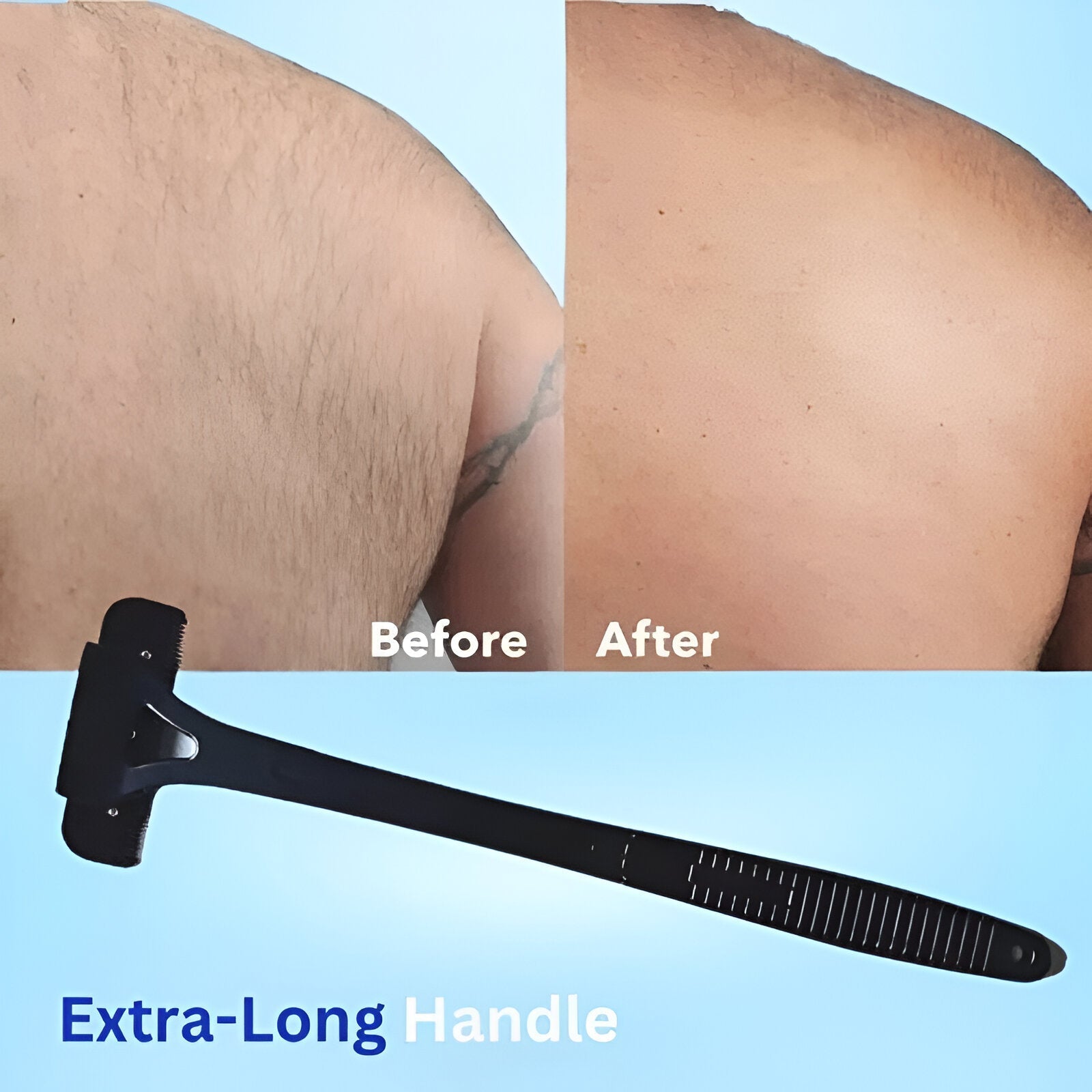 Extended-Reach Back Shaver for Men - TRENDVYO