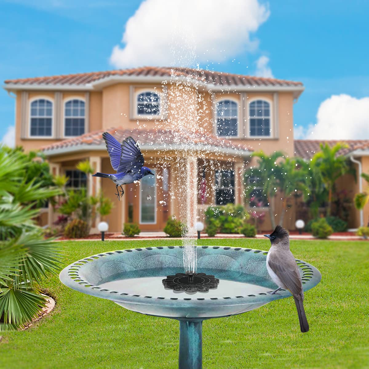 Flower-Shaped Water Fountain For Ponds And Pools - TRENDVYO