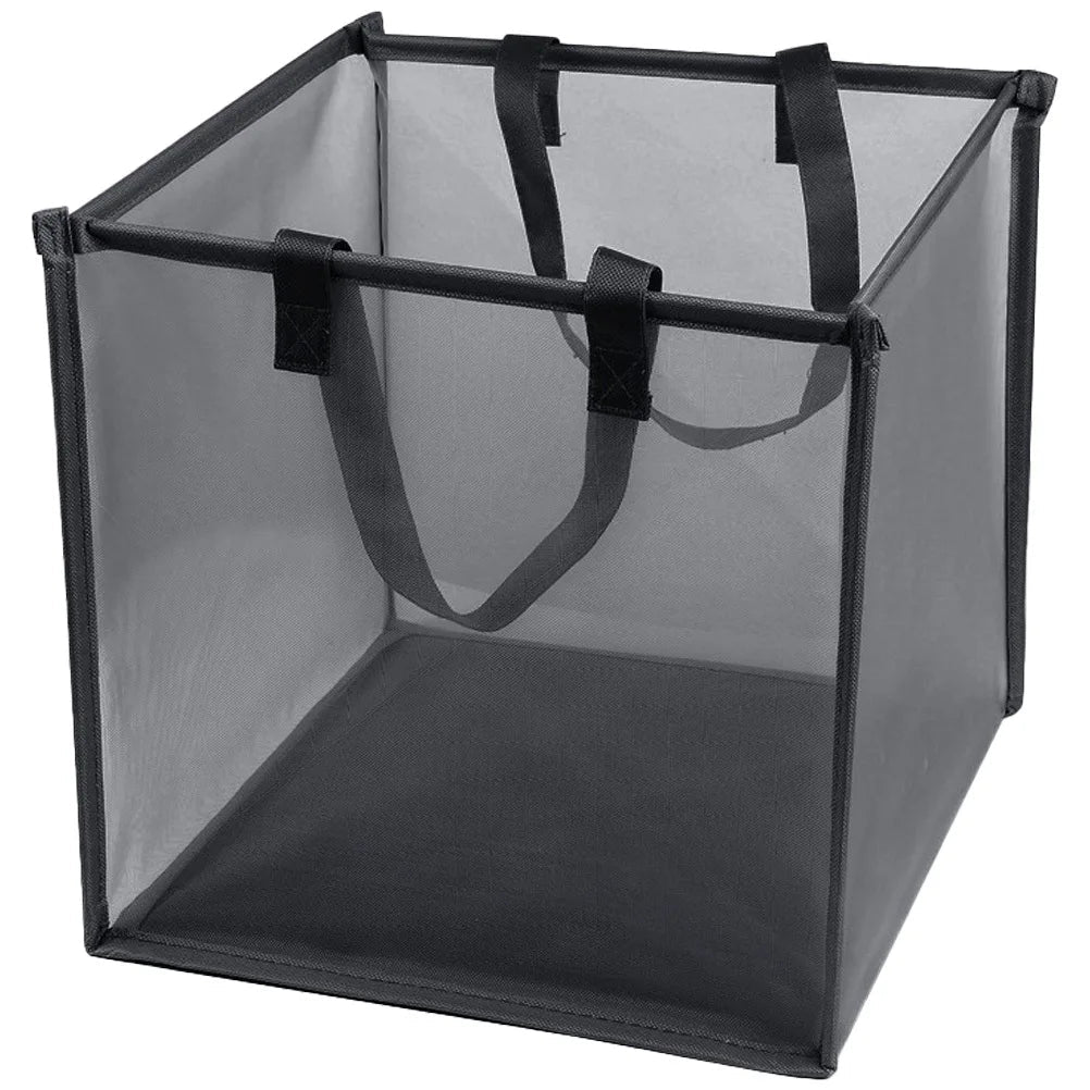 Foldable Mesh Laundry Hamper with Handles - TRENDVYO