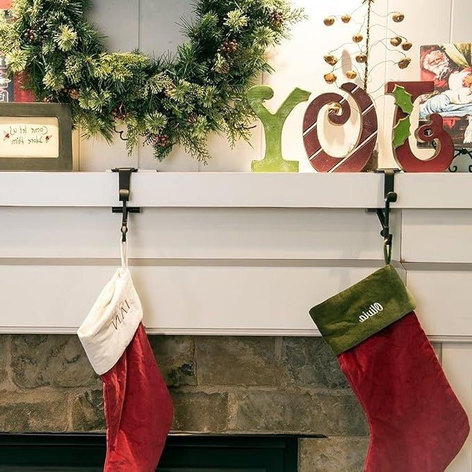 Garland Christmas Stocking Holders for Mantle - TRENDVYO