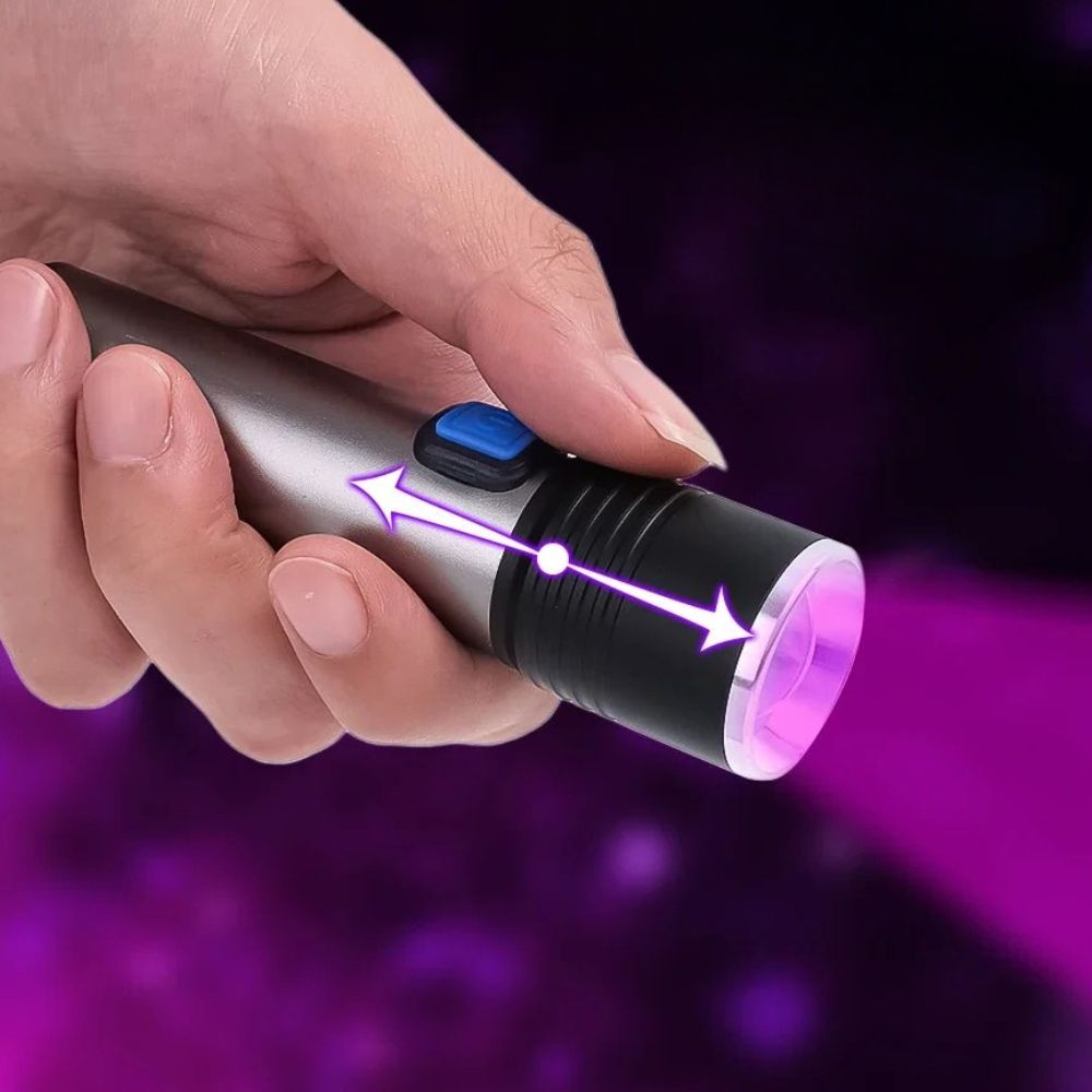 Handheld Blacklight UV Ultraviolet Urine Detector Flashlight - TRENDVYO