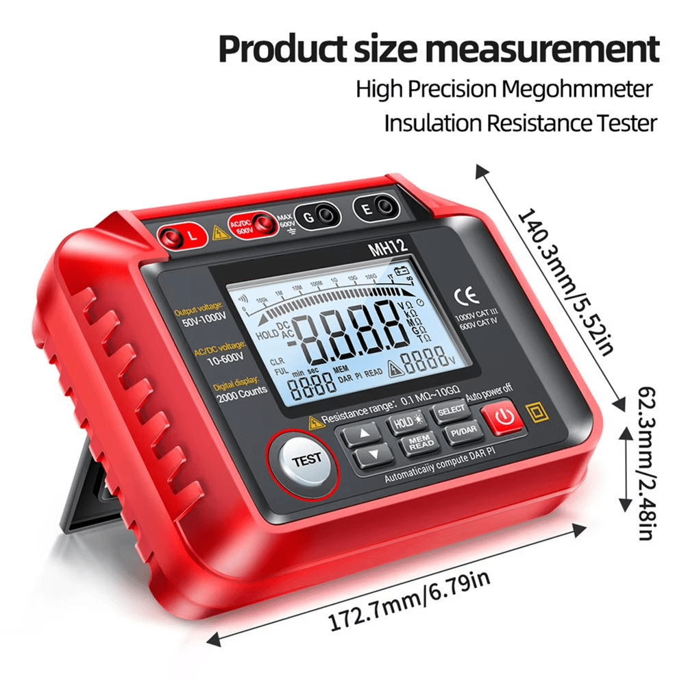 High Resistance Meter Voltage Tester Megohmmeter Tool - TRENDVYO