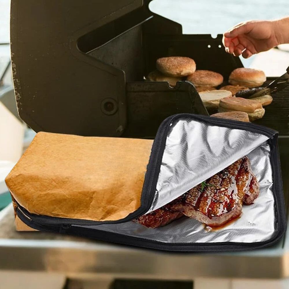 Insulated BBQ Meat Resting Blanket Bag with Handle - TRENDVYO