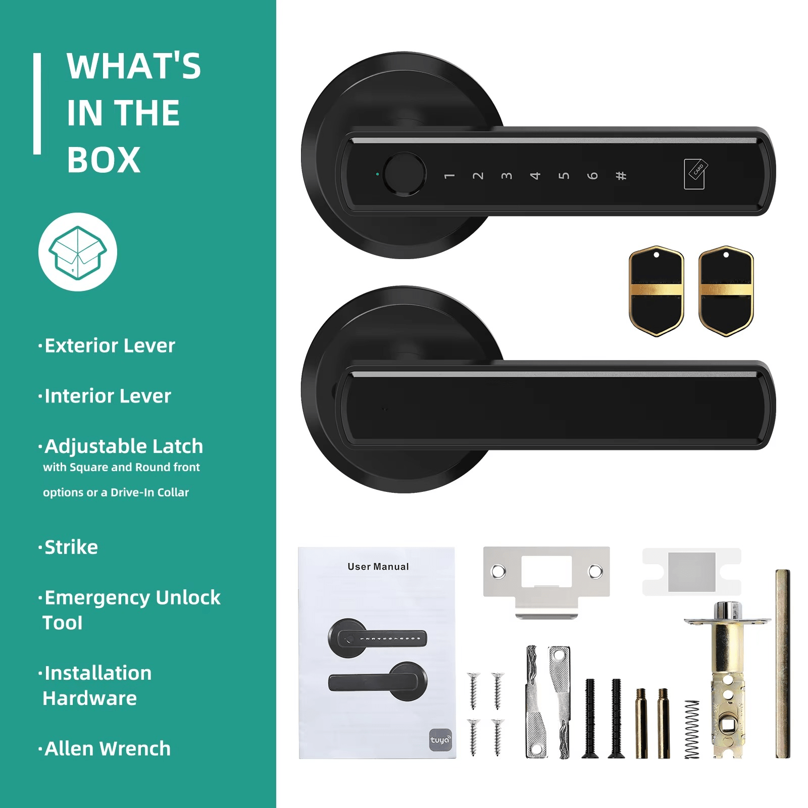 Keyless Entry Door Lock With Handle - TRENDVYO