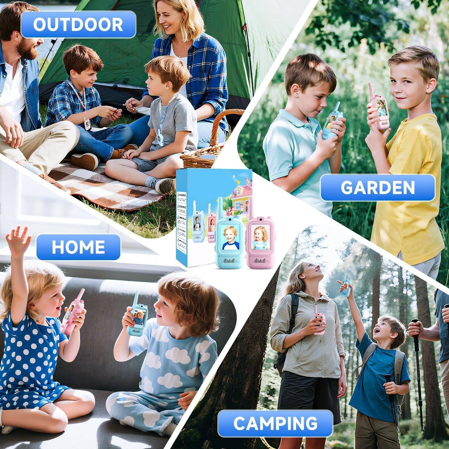 Kids Walkie Talkies Video Voice & Chat 2 Set - TRENDVYO