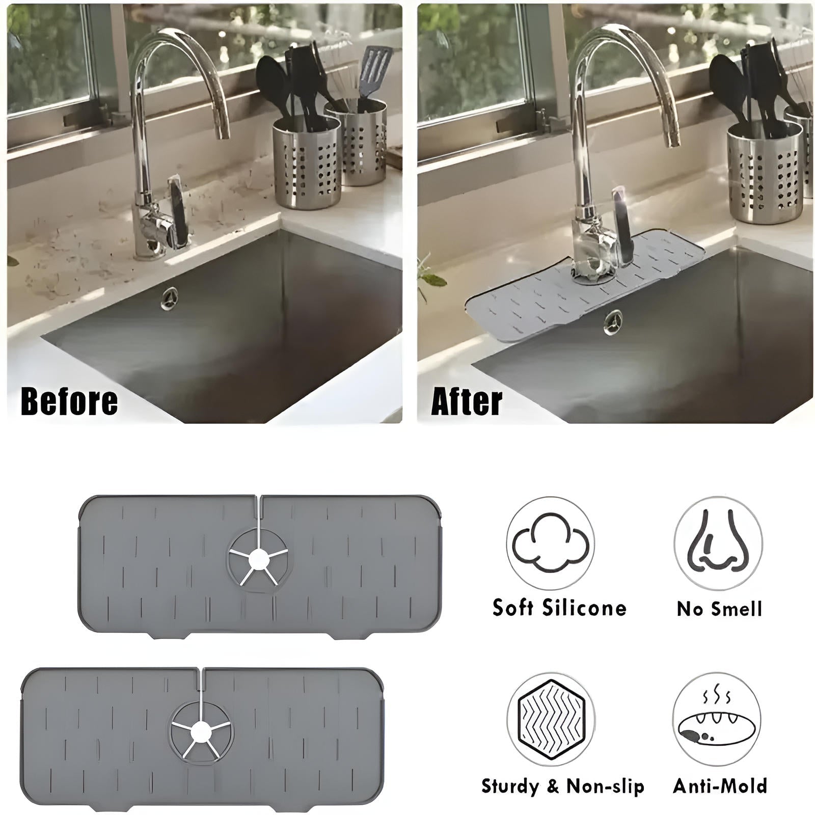 Kitchen Sink Faucetsplash Guard - TRENDVYO