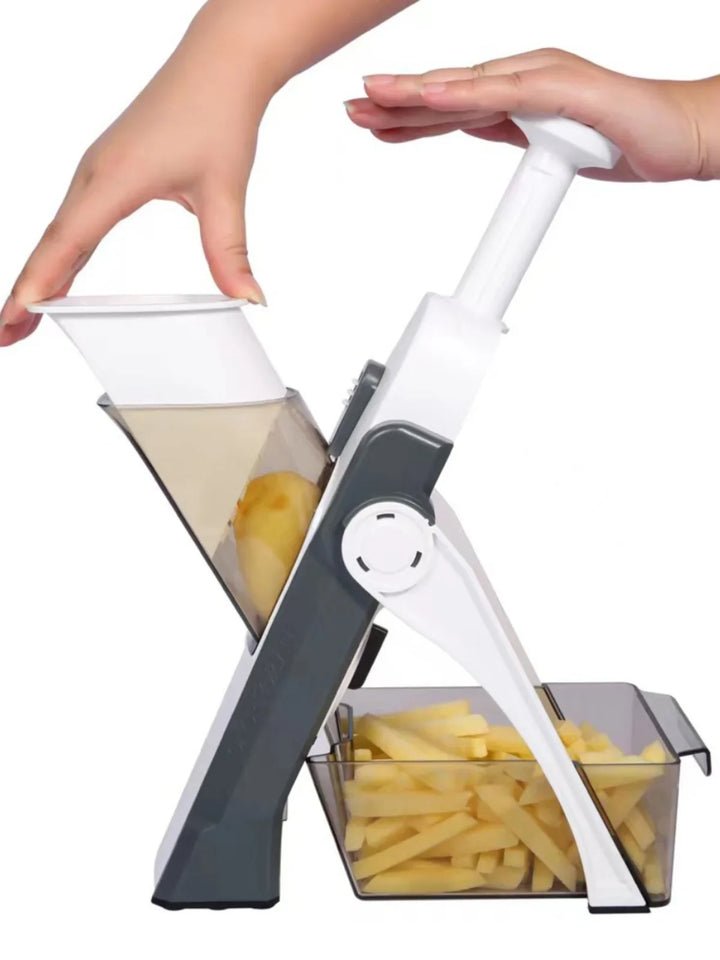 Kitchen Slicer With Adjustable Thickness And Collection Container - TRENDVYO