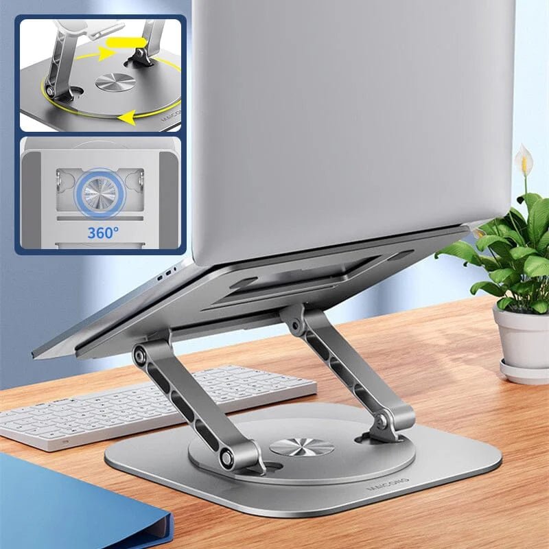 Laptop Stand Aluminum Alloy 360 Degree Rotating Bracket - TRENDVYO