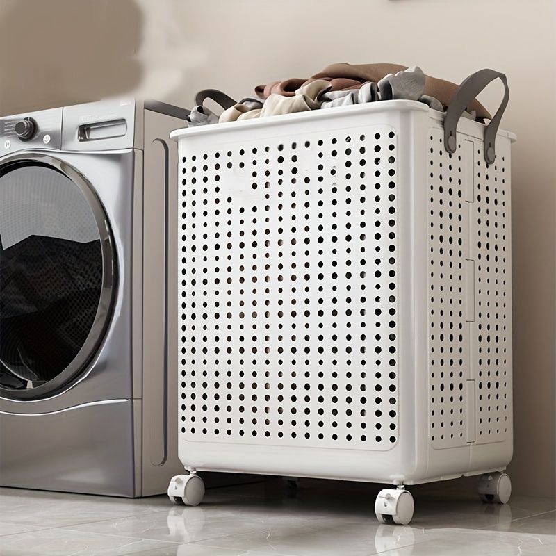 Laundry Basket With Wheels - TRENDVYO