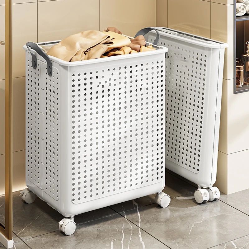 Laundry Basket With Wheels - TRENDVYO