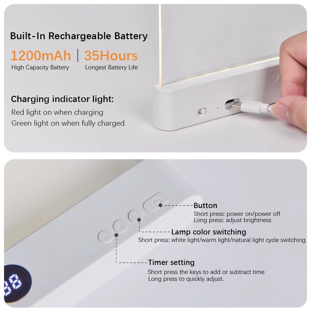 LED Night Vision Flat Panel Reading Light - TRENDVYO