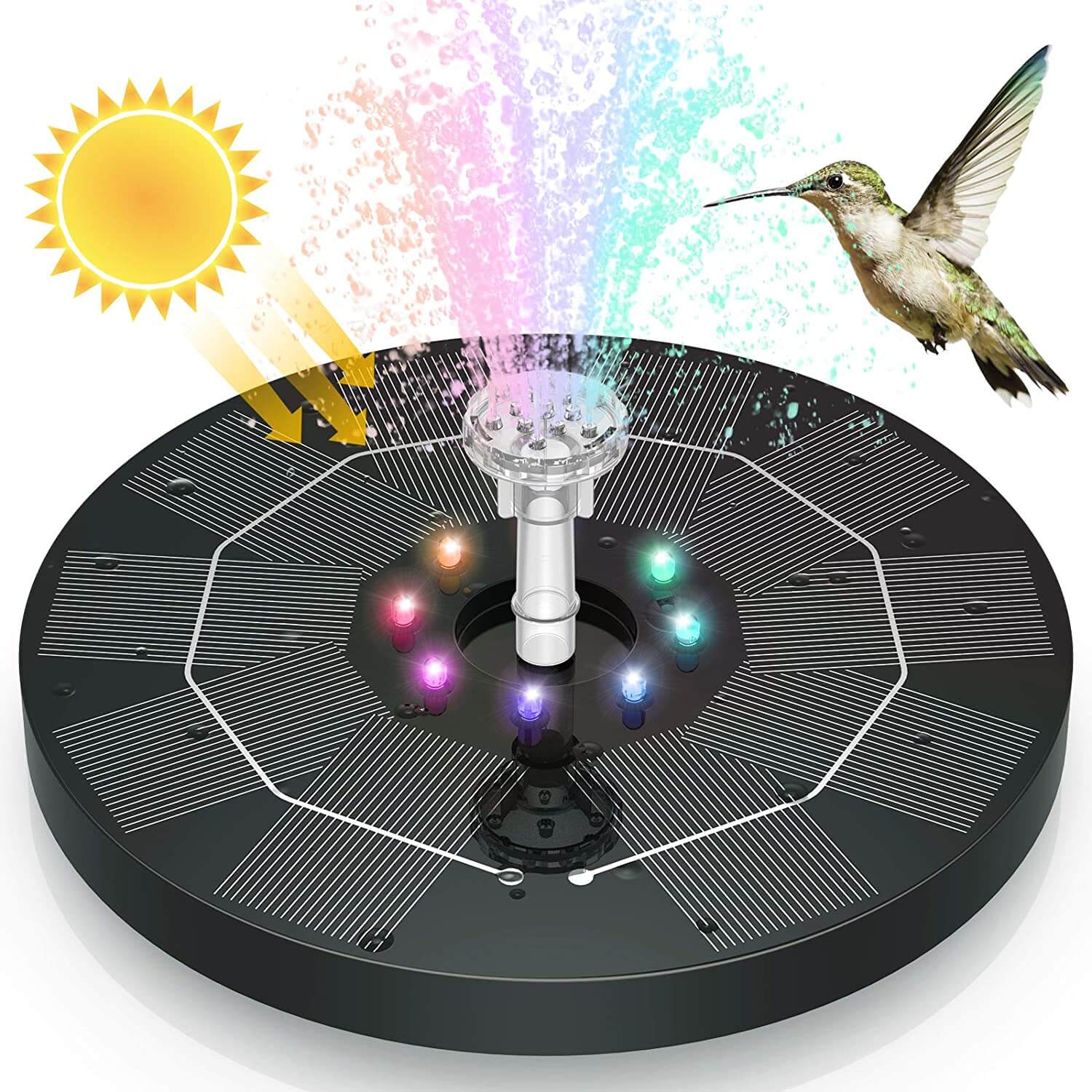 LED Solar Energy Fountain - TRENDVYO