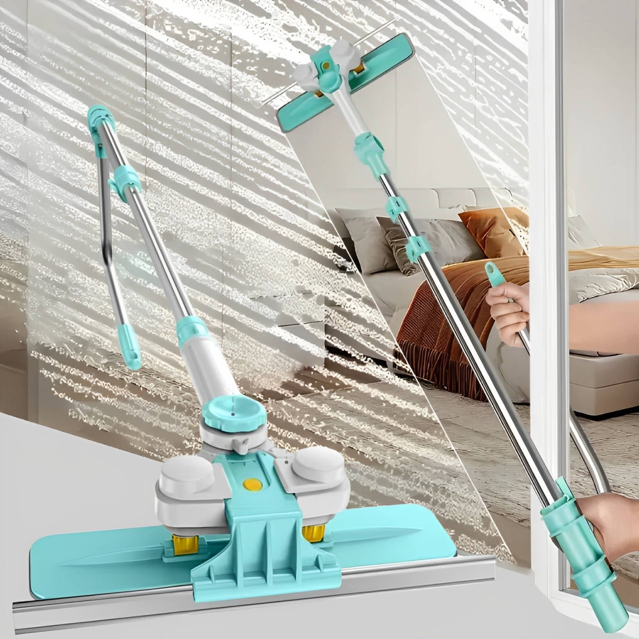 Long Handle Window Cleaner Brush - TRENDVYO