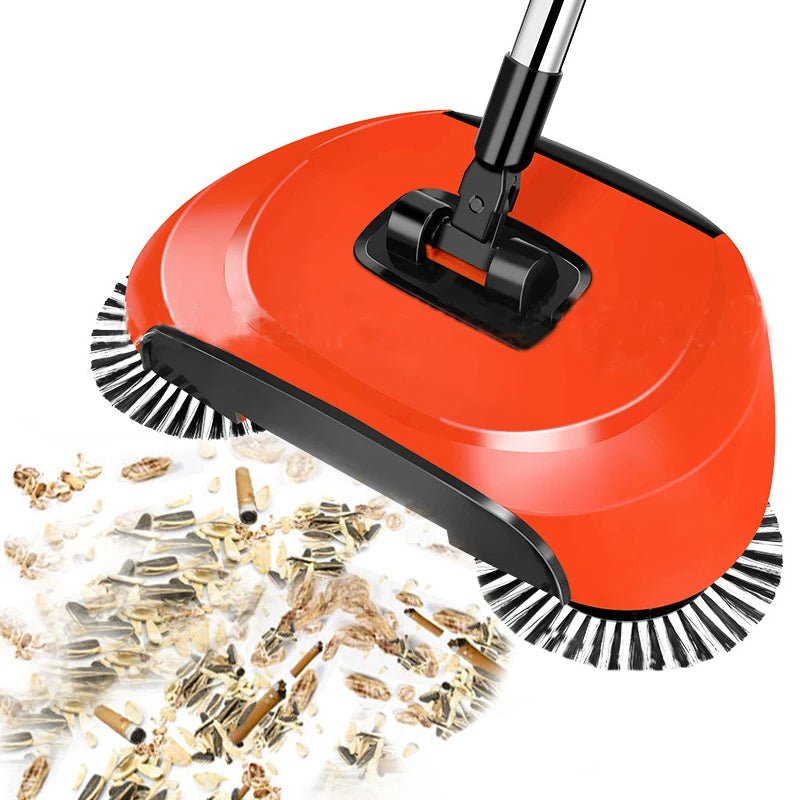 Manual 2-in-1 Broom with Rotating Brush - TRENDVYO
