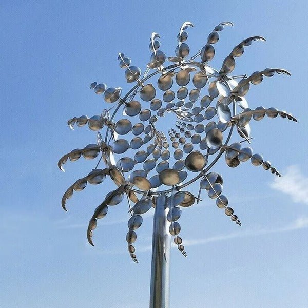 Metal Garden Windmill - Dual Motion Decorative Wind Spinner for Unique Garden Decor & Perfect Gift - TRENDVYO