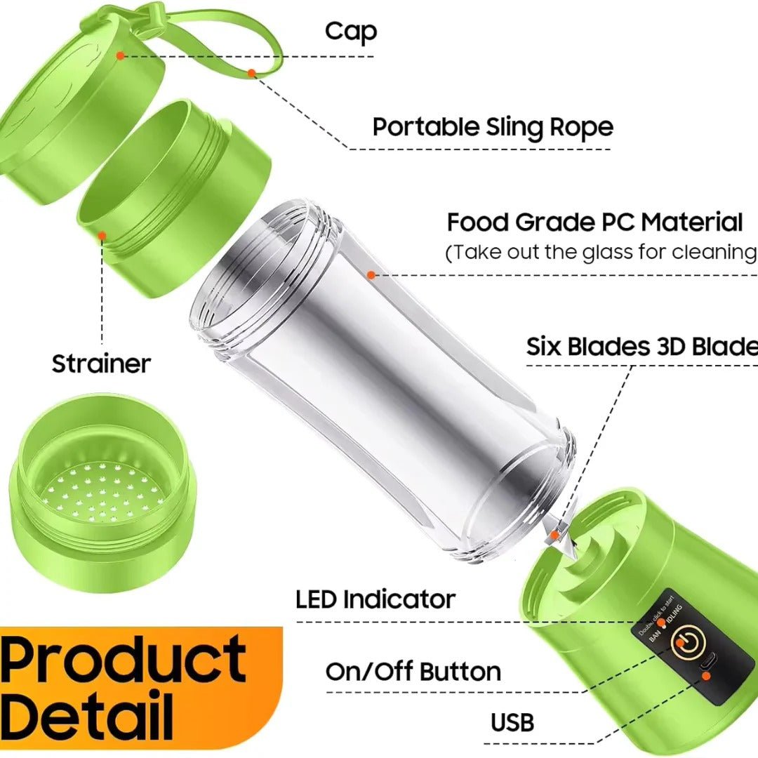 Mini Electric Portable Juicer Blender - TRENDVYO