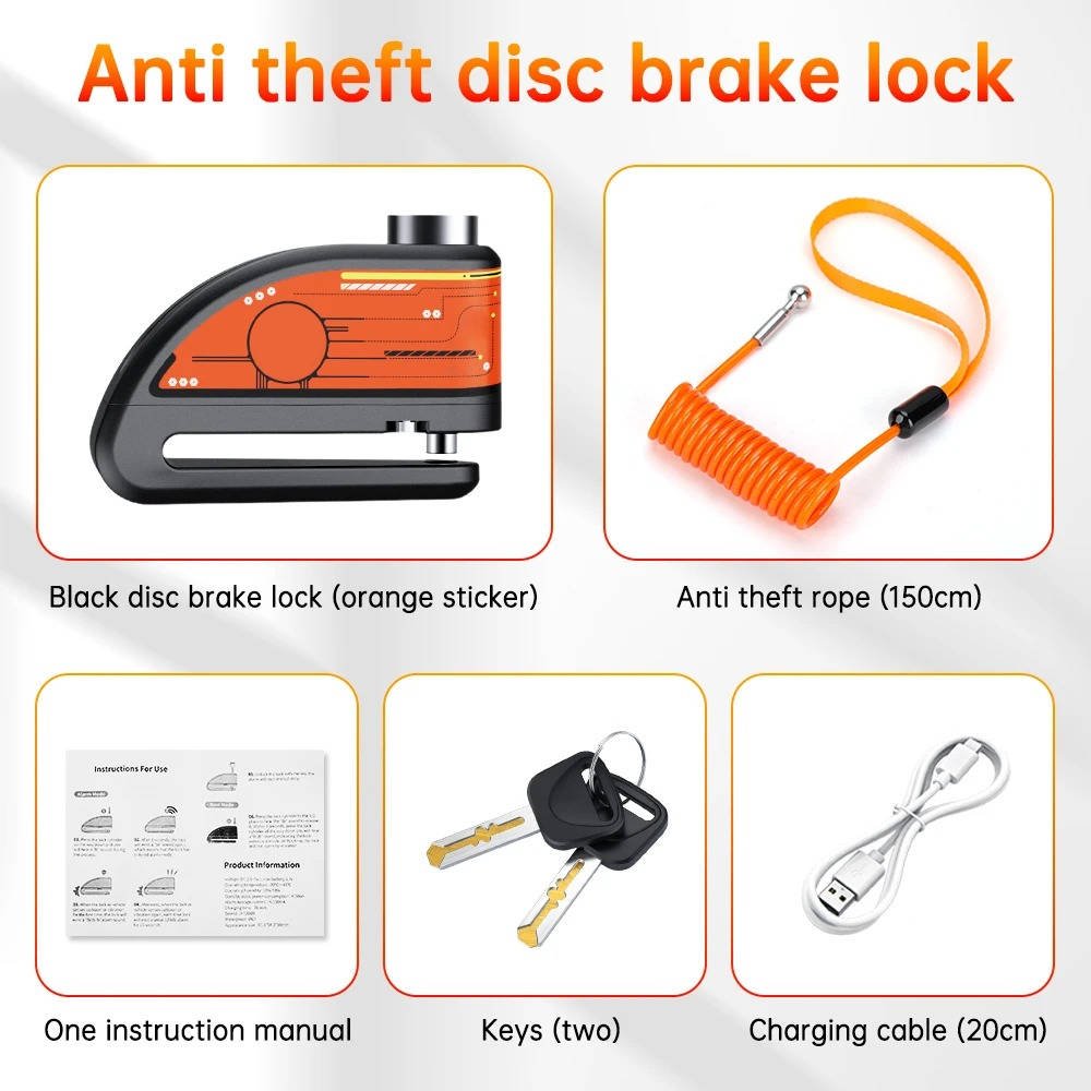 Motorcycle Disc Lock Alarm - TRENDVYO