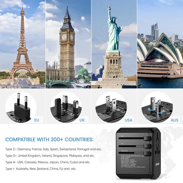 Multi-Port Travel Adapter - TRENDVYO