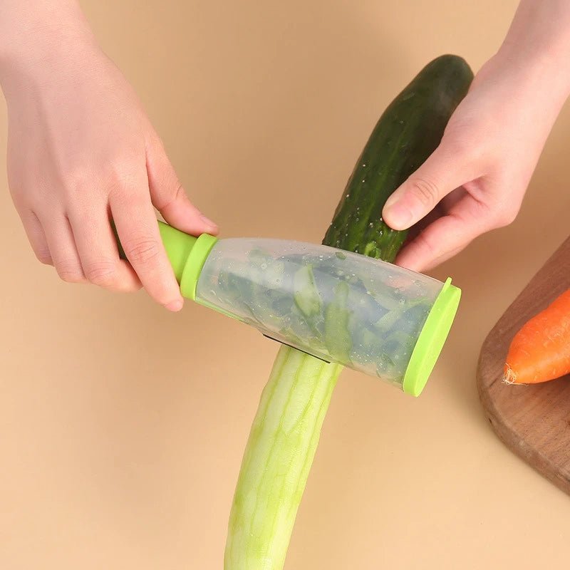 Multifunction Apple and Vegetable Peeler with Storage Tube - TRENDVYO