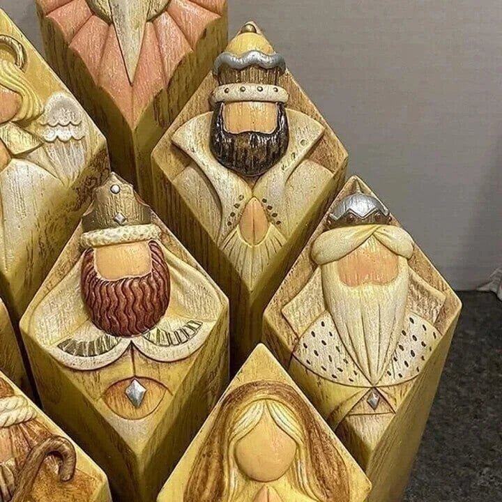 Nativity Scene Column Statues - TRENDVYO