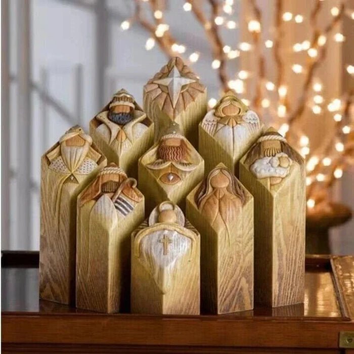 Nativity Scene Column Statues - TRENDVYO